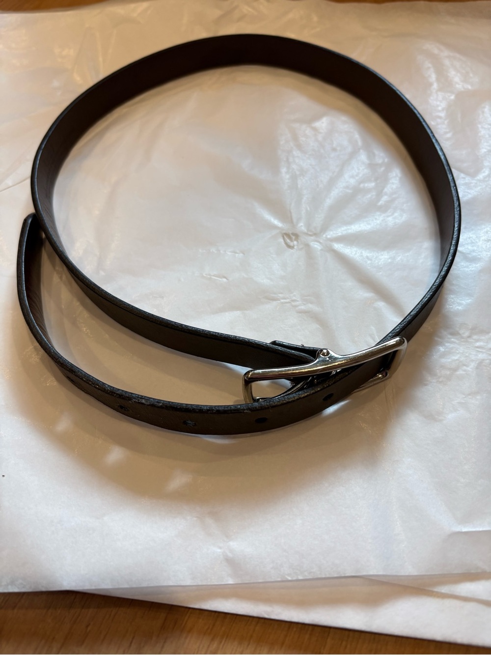 Vintage Coach Leather Women’s Belt with Silver Buckle